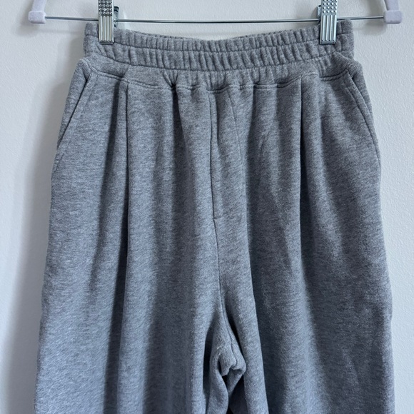 Madewell Terry Oversized Sweatpants Size XS Gray Wide Leg pants - Picture 3 of 8